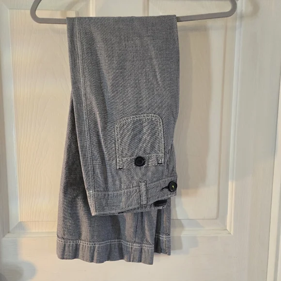 American Eagle Gray Cotton Wide Leg Multi Pocket Pants Size 2 - Picture 2 of 8